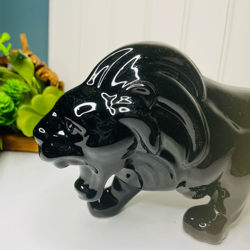 VINTAGE CERAMIC LION - Picture 2 of 6
